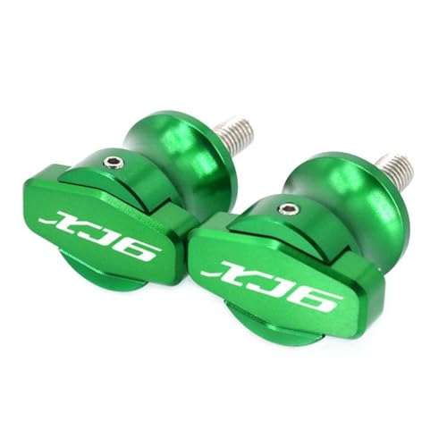 NARDEDP Motorrad-CNC-Rahmenständer, 6-mm-Schrauben, Schieber, Schwingenspulen, kompatibel mit XJ6 DIVERSION 2010 2011 2012 2013 2014 2015(Green) von NARDEDP
