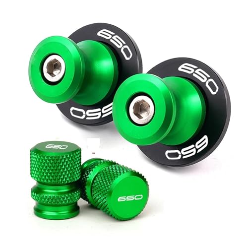 NARDEDP Motorrad CNC Schwinge Spool Sliders Stand Schraube Reifen Ventil Kappen Kompatibel Mit NinjaZ650 RS Z 650 650 2017-2023 2024 NARDEDP Motorrad CNC Schwinge Spool Sliders Stand Schraube Reifen Ventil Kappen Kompatibel Mit NinjaZ650 RS Z 650 650 2017-2023 2024 von NARDEDP