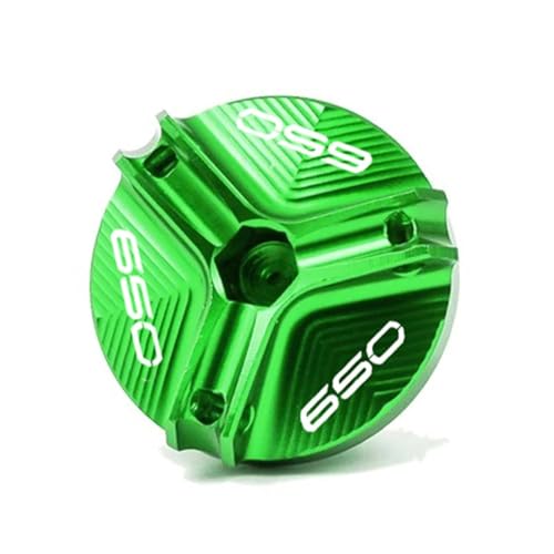 NARDEDP Motorrad-Motoröl-Einfülldeckel, Ölstopfenabdeckung, kompatibel mit Z900 Z650 Z500 Z400 Z800 Z1000 R SX Ninja650 500 Versys650(Green-650) von NARDEDP