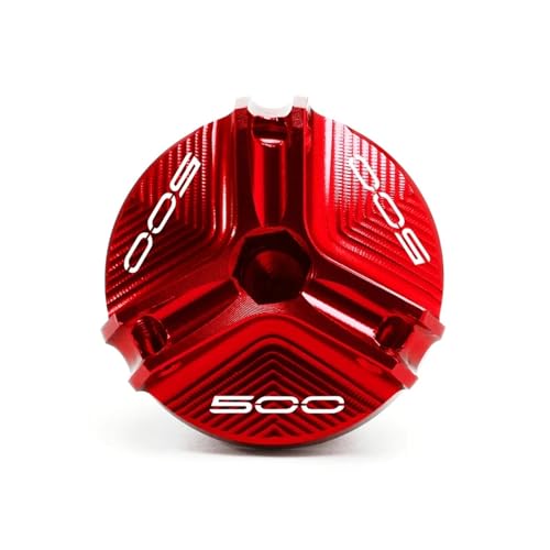 NARDEDP Motorrad-Motoröl-Einfülldeckel, Ölstopfenabdeckung, kompatibel mit Z900 Z650 Z500 Z400 Z800 Z1000 R SX Ninja650 500 Versys650(Red-500) von NARDEDP