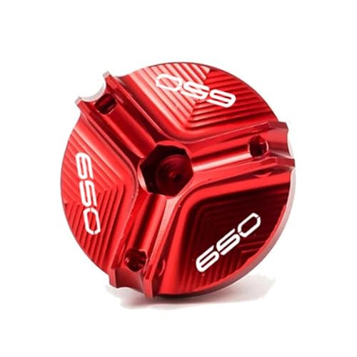 NARDEDP Motorrad-Motoröl-Einfülldeckel, Ölstopfenabdeckung, kompatibel mit Z900 Z650 Z500 Z400 Z800 Z1000 R SX Ninja650 500 Versys650(Red-650) von NARDEDP