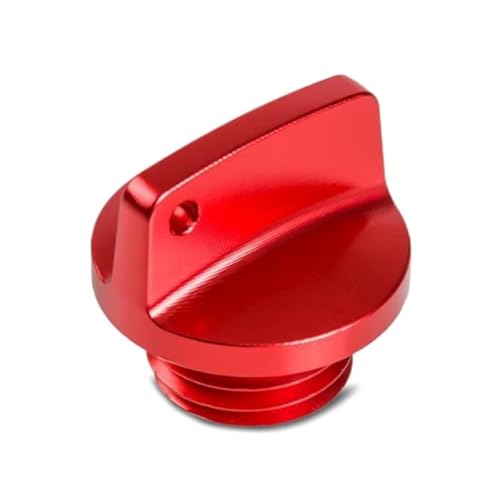 NARDEDP Motorrad-Motoröl-Einfülldeckel M20x2.5 Aluminium-Ölstopfen Kompatibel mit CB-R 250RR 600RR 1000RR CR125R CRF 150R 250R(Red) von NARDEDP
