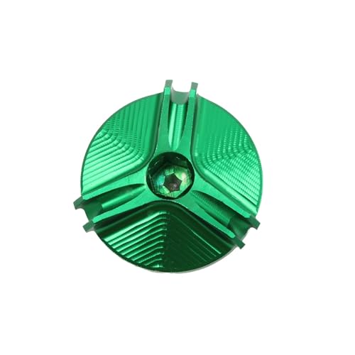 NARDEDP Motorrad-Motoröldeckelschrauben, CNC-Öleinfülldeckelabdeckung, Kompatibel Mit Z900 Z650 Z800 Z400 Z1000 Z1000R Z1000SX Z125(Green) von NARDEDP