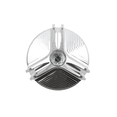 NARDEDP Motorrad-Motoröldeckelschrauben, CNC-Öleinfülldeckelabdeckung, Kompatibel Mit Z900 Z650 Z800 Z400 Z1000 Z1000R Z1000SX Z125(Silver) von NARDEDP