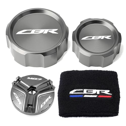 NARDEDP Motorrad-Öleinfülldeckel Hauptbremszylinder Bremsflüssigkeitsbehälter Abdeckung Socke Kompatibel mit CBR 1000RR 1000 RR 2005-2018 NARDEDP Motorrad-Öleinfülldeckel Hauptbremszylinder Bremsflüssigkeitsbehälter Abdeckung Socke Kompatibel mit CBR 1000RR 1000 RR 2005-2018 von NARDEDP