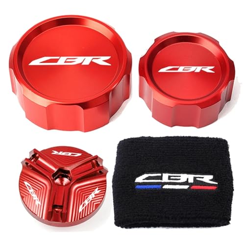 NARDEDP Motorrad-Öleinfülldeckel Hauptbremszylinder Bremsflüssigkeitsbehälter Abdeckung Socke Kompatibel mit CBR 1000RR 1000 RR 2005-2018 NARDEDP Motorrad-Öleinfülldeckel Hauptbremszylinder Bremsflüssigkeitsbehälter Abdeckung Socke Kompatibel mit CBR 1000RR 1000 RR 2005-2018 von NARDEDP