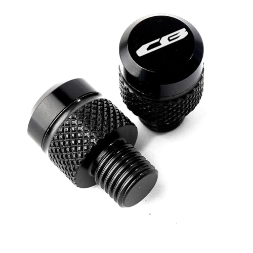 NARDEDP Motorrad Rückspiegel Loch Stecker Schraube Bolzen Abdeckung Kompatibel Mit CB650R CB650F CB500X CB500F CB1000R CNC(Black) von NARDEDP