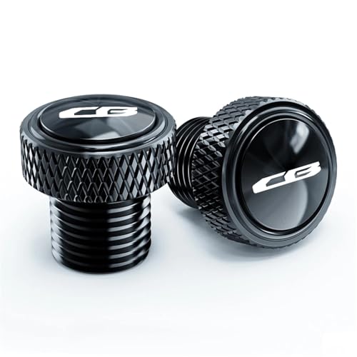 NARDEDP Motorrad Rückspiegel Loch Stecker Schraube Bolzen Abdeckung Kompatibel Mit CB650R CB650F CB500X CB500F CB1000R CNC(New-Black) von NARDEDP