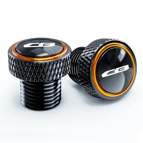 NARDEDP Motorrad Rückspiegel Loch Stecker Schraube Bolzen Abdeckung Kompatibel Mit CB650R CB650F CB500X CB500F CB1000R CNC(New-Orange) von NARDEDP