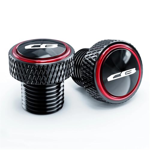 NARDEDP Motorrad Rückspiegel Loch Stecker Schraube Bolzen Abdeckung Kompatibel Mit CB650R CB650F CB500X CB500F CB1000R CNC(New-Red) von NARDEDP