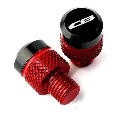 NARDEDP Motorrad Rückspiegel Loch Stecker Schraube Bolzen Abdeckung Kompatibel Mit CB650R CB650F CB500X CB500F CB1000R CNC(Red) von NARDEDP