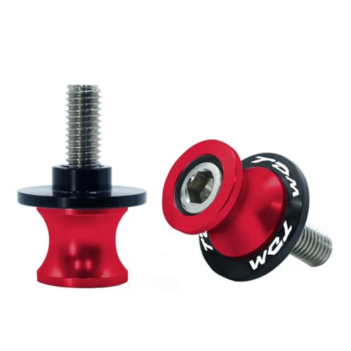 NARDEDP Motorrad-Schwingenschieber-Spulen, 2 Stück, 6 mm, CNC-Ständerschraube, kompatibel mit TDM 850, TDM850, TDM 900, TDM900 NARDEDP Motorrad-Schwingenschieber-Spulen, 2 Stück, 6 mm, CNC-Ständerschraube, kompatibel mit TDM 850, TDM850, TDM 900, TDM900 von NARDEDP