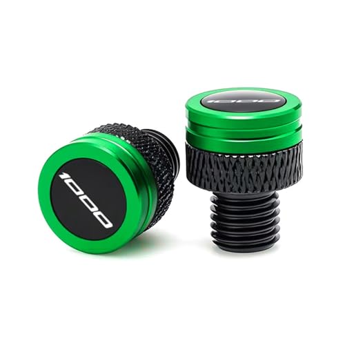 NARDEDP Motorradzubehör CNC-Aluminium-Spiegellochstopfen-Schraubenbolzen Kompatibel mit Z1000 SX Z1000SX Z1000-SX 2025(Green) von NARDEDP