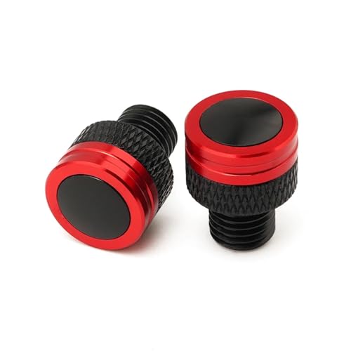 NARDEDP Motorradzubehör CNC-Aluminium-Spiegellochstopfen-Schraubenbolzen Kompatibel mit Z1000 SX Z1000SX Z1000-SX 2025(Red No logo) von NARDEDP