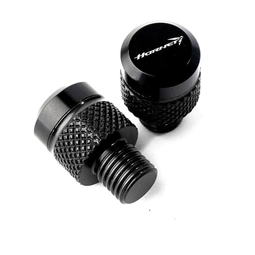 NARDEDP Motorradzubehör M10 * 1,25 CNC-Aluminium-Spiegellochstopfen Schrauben Schraubenabdeckungen Kompatibel mit CB750 CB 750 HORNET 2023(Black-Hornet) von NARDEDP