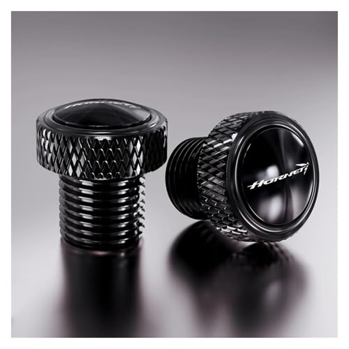 NARDEDP Motorradzubehör M10 * 1,25 CNC-Aluminium-Spiegellochstopfen Schrauben Schraubenabdeckungen Kompatibel mit CB750 CB 750 HORNET 2023(Black2-Hornet) von NARDEDP