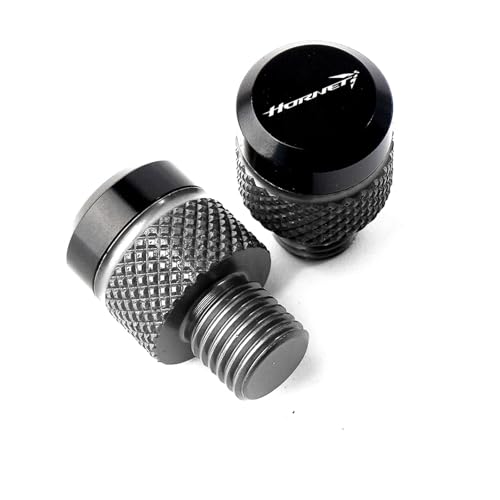 NARDEDP Motorradzubehör M10 * 1,25 CNC-Aluminium-Spiegellochstopfen Schrauben Schraubenabdeckungen Kompatibel mit CB750 CB 750 HORNET 2023(Grey-Hornet) von NARDEDP