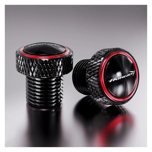 NARDEDP Motorradzubehör M10 * 1,25 CNC-Aluminium-Spiegellochstopfen Schrauben Schraubenabdeckungen Kompatibel mit CB750 CB 750 HORNET 2023(Red2-Hornet) von NARDEDP