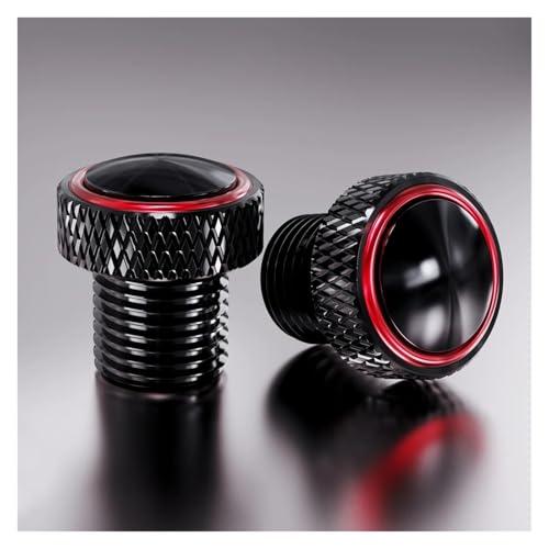 NARDEDP Motorradzubehör M10 * 1,25 CNC-Aluminium-Spiegellochstopfen Schrauben Schraubenabdeckungen Kompatibel mit CB750 CB 750 HORNET 2023(Red2-No Logo) von NARDEDP