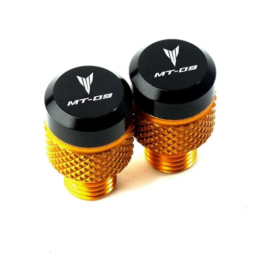 NARDEDP Schrauben for die Abdeckung des Motorradspiegellochs M10 * 1,25, kompatibel mit MT07 MT09 MT10 MT15 MT 07 09 10 SP FZ07 FZ09(Beige) von NARDEDP