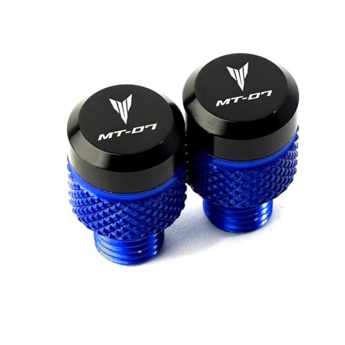 NARDEDP Schrauben for die Abdeckung des Motorradspiegellochs M10 * 1,25, kompatibel mit MT07 MT09 MT10 MT15 MT 07 09 10 SP FZ07 FZ09(Silver) von NARDEDP