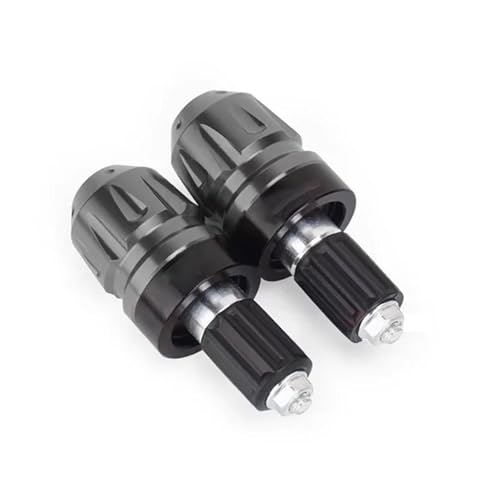 NARDEDP Universal Motorrad Lenker Griffe Lenker Kappe End Stecker Gegengewicht Kappe Schützende Ästhetische Zubehör(Grey) von NARDEDP