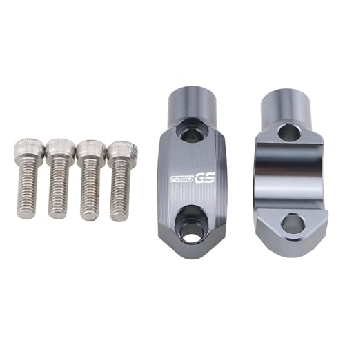 NARDEDP Universelle Feste Spiegelhalterung For Den Hauptbremszylinder For 22-mm-Lenker. Kompatibel Mit R1200GS ADV F850GS ADV F750GS ADV F800GS ADV(Grey logo F850GS) von NARDEDP