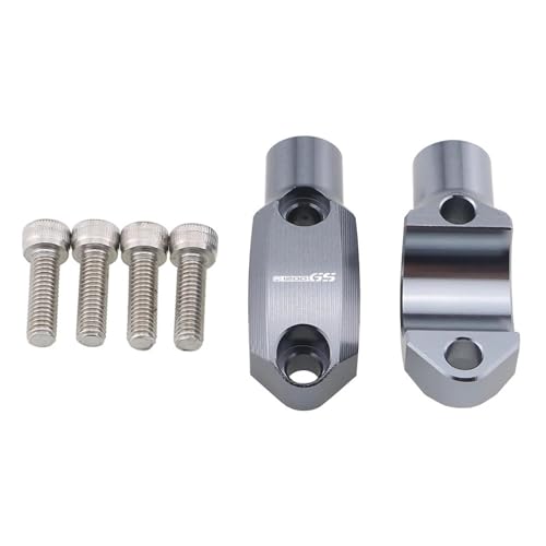 NARDEDP Universelle Feste Spiegelhalterung For Den Hauptbremszylinder For 22-mm-Lenker. Kompatibel Mit R1200GS ADV F850GS ADV F750GS ADV F800GS ADV(Grey logo R1200GS) von NARDEDP