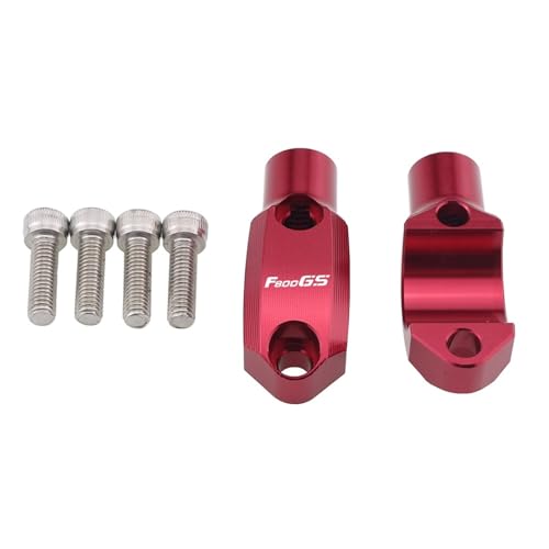 NARDEDP Universelle Feste Spiegelhalterung For Den Hauptbremszylinder For 22-mm-Lenker. Kompatibel Mit R1200GS ADV F850GS ADV F750GS ADV F800GS ADV(Red logo F800GS) von NARDEDP