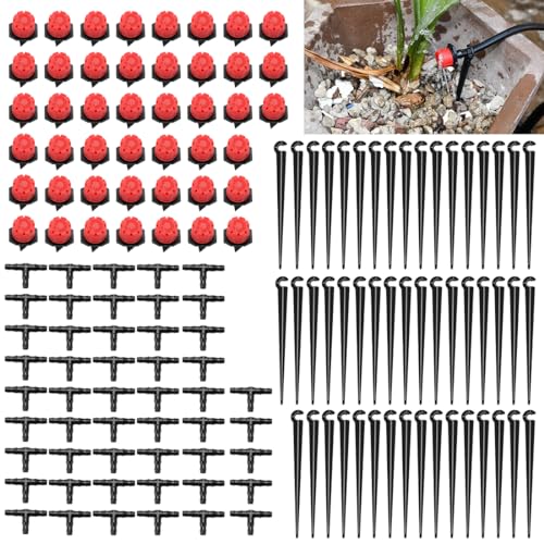 NAROSEBE 150 Stücke Automatische Bewässerung Tropf Kit Tropfbewässerung Gartenbewässerung DIY Micro Drip System Set DIY Automatisches Bewässerungssystem für Garten, Rasen, Gewächshaus NAROSEBE 150 Stücke Automatische Bewässerung Tropf Kit Tropfbewässerung Gartenbewässerung DIY Micro Drip System Set DIY Automatisches Bewässerungssystem für Garten, Rasen, Gewächshaus von NAROSEBE
