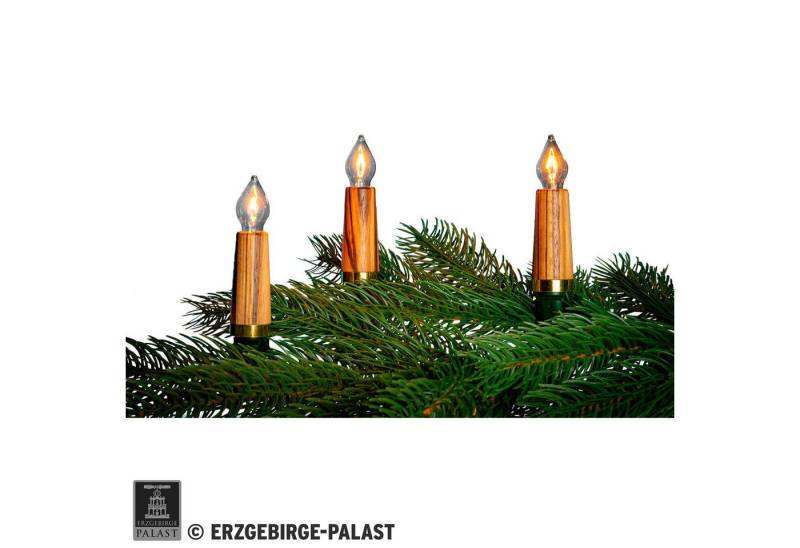 NARVA Schwibbogen NARVA Exclusive Lichterkette mit 20 Holzschaftkerzen aus Zebranoholz v von NARVA