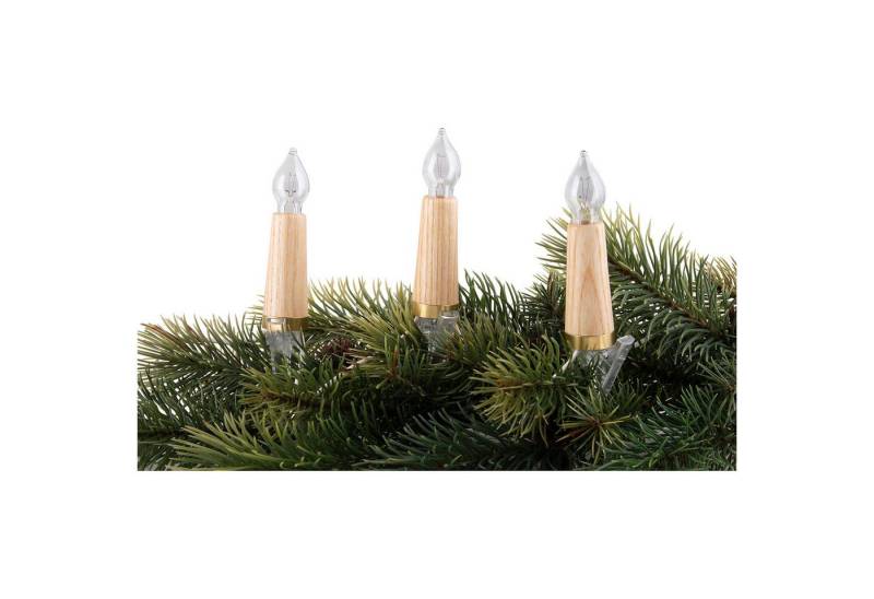 NARVA Schwibbogen NARVA Exclusive Schwibbogenkette mit 10 Holzschaftkerzen aus Eschenhol von NARVA