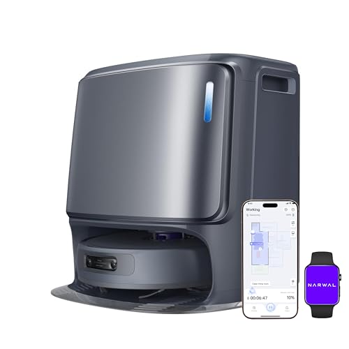 Narwal Freo Z Ultra Saugroboter mit Wischfunktion, Doppel-KI-Ausweichen KI-adaptivem Heißwasserwaschen von Mopps und Trocknen, 12.000 Pa Saugkraft, Zero Tangling Bürste 2.0, Intelligente APP-Steuerung Narwal Freo Z Ultra Saugroboter mit Wischfunktion, Doppel-KI-Ausweichen KI-adaptivem Heißwasserwaschen von Mopps und Trocknen, 12.000 Pa Saugkraft, Zero Tangling Bürste 2.0, Intelligente APP-Steuerung von NARWAL