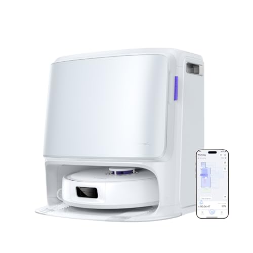 NARWAL Freo Z10 Saug- und Wischroboter mit Tangle-Free-System, 15.000 Pa Saugkraft, Mopp-Wasch- und Trocknung, Selbstentleerung, Hindernisvermeidung, für Tierhaare und langes Haar von NARWAL