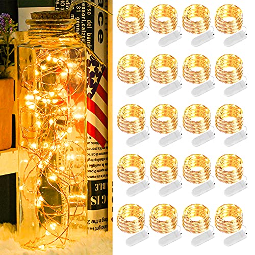 Micro LED Lichterkette mit Batterie, 20 Stück 2 Meter 20LED Lichterketten Batterie Betrieb Auf IP65 Wasserdicht Kupfer Drahtlichterkette für Zimmer, Innen, Halloween, Weihnachten, Party, Hochzeit Deko Micro LED Lichterkette mit Batterie, 20 Stück 2 Meter 20LED Lichterketten Batterie Betrieb Auf IP65 Wasserdicht Kupfer Drahtlichterkette für Zimmer, Innen, Halloween, Weihnachten, Party, Hochzeit Deko von NASHARIA