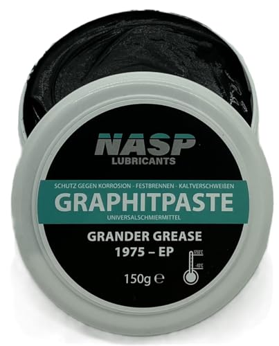 NASP® Graphitpaste Grafit Rostschutz Montagepaste Allzweckpaste Grander Grease 1975 EP - Made in Germany - 150gr von NASP