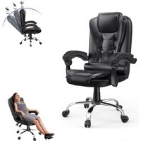 Ergonomischer Bürostuhl - naspaluro chefsessel - schreibtischstuhl - PU Leder PC Computerstuhl mit Armlehne und Kopfstütze, Rückenlehne, Ergonomischer Bürostuhl - naspaluro chefsessel - schreibtischstuhl - PU Leder PC Computerstuhl mit Armlehne und Kopfstütze, Rückenlehne, von NASPALURO