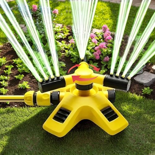 NASSMOSSE 360 Grad rotierender Wasser Sprinkler Rasenbewässerungsprühgerät von NASSMOSSE