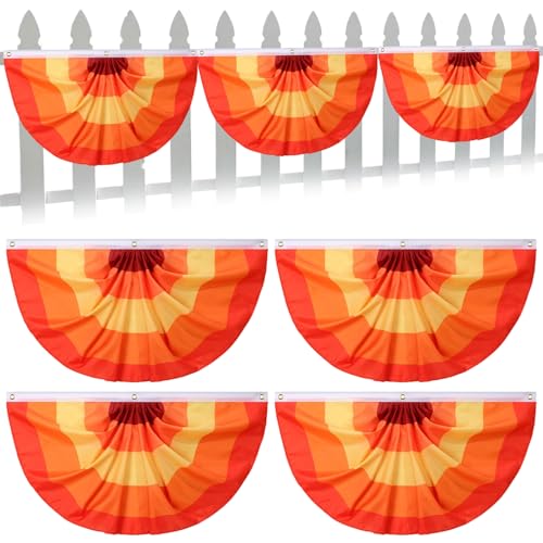 4 Herbst-Wimpel, 90 x 180 cm, halbes Fächerbanner, Thanksgiving-Flagge mit 3 Ösen für Außendekorationen im Haus und Garten, Party-Requisiten 4 Herbst-Wimpel, 90 x 180 cm, halbes Fächerbanner, Thanksgiving-Flagge mit 3 Ösen für Außendekorationen im Haus und Garten, Party-Requisiten von NASSMOSSE