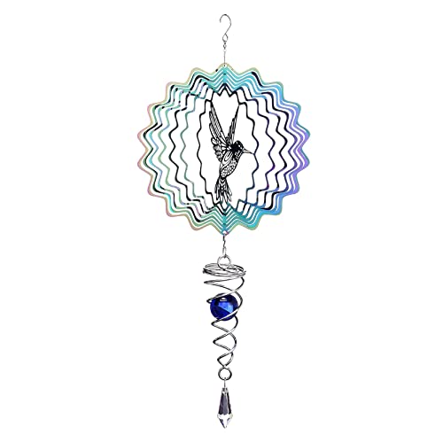 6 Zoll Metall Wind Spinner Garten Hängende Windkamm Hummingbird von NASSMOSSE