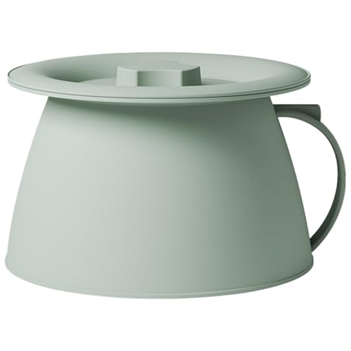 Kammer -Topf mit Deckel, staubdes dicker sicherer pp tragbares Urinal, 1, 5 -l -Krankenbahnen -Bucket -Spöton mit Griff für Campingauto -Fahrt zu Hause von NASSMOSSE