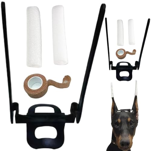 NASSMOSSE 2 Set Doberman Ohrposting Kit Verstellbares Hundeohr -Posting -Kit Leichte Rissresistente Stand -up -Unterstützung für PET, Home von NASSMOSSE
