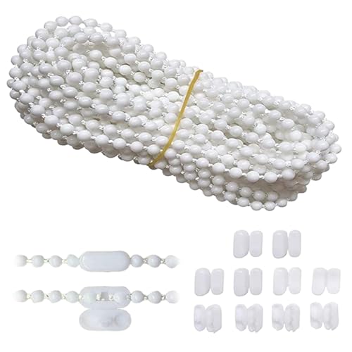 NASSMOSSE 32, 8ft Roller Jalousie Perlenkette mit 10 Verschlüssen für verstellbare Farbtöne von NASSMOSSE