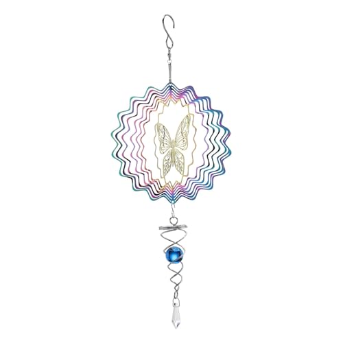 NASSMOSSE 6 -Zoll Metall Wind Spinner Garten Hängende Windglotz Schmetterling NASSMOSSE 6 -Zoll Metall Wind Spinner Garten Hängende Windglotz Schmetterling von NASSMOSSE