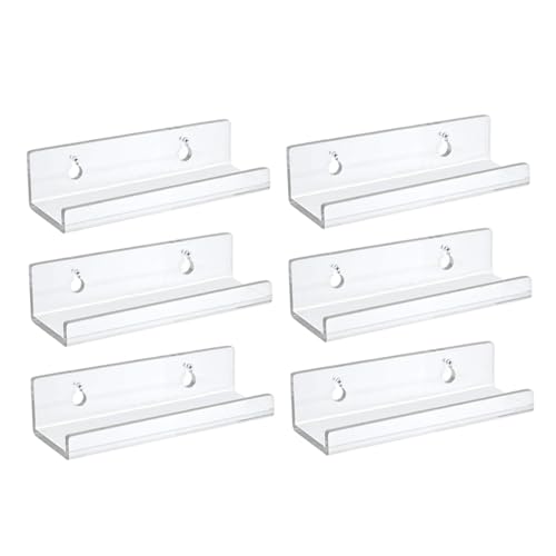 NASSMOSSE 6pcs Vinylhalter 4 Zoll Clear Acryl Vinyl Record Halter Wall Mount Album Display CD Floating Regal für Heimbüro NASSMOSSE 6pcs Vinylhalter 4 Zoll Clear Acryl Vinyl Record Halter Wall Mount Album Display CD Floating Regal für Heimbüro von NASSMOSSE
