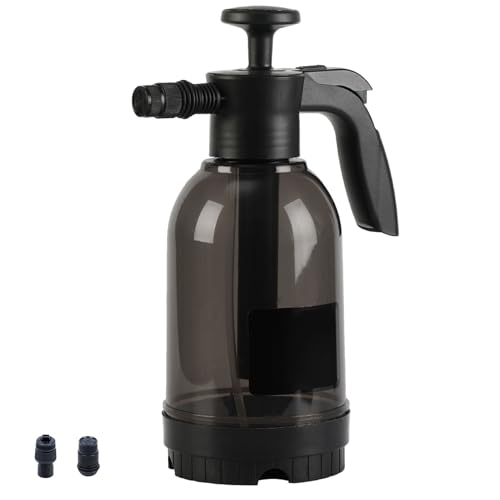 NASSMOSSE Auto Schaumsprüher, 2L Sprühflasche 2 Modi Manuelle Autowäsche Schaumflasche, Korrosionsbeständiger Schaumsprüher mit 2 Düsen für Reinigung, Gartenarbeit von NASSMOSSE