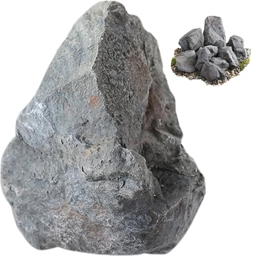 NASSMOSSE Felsen 8pcs Leichtes PU -wetterfeste künstliche Landschaftsgesteine ​​(Stil 2) von NASSMOSSE