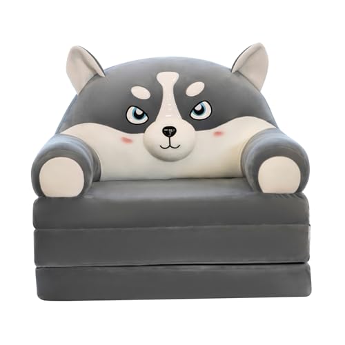 NASSMOSSE Kids Couch Falten süße Cartoon 3-Layer Tierform Baumwollfüllung Kinder Sofa Faltbare abnehmbare atmungsaktive Waschbett, Hund, Hund NASSMOSSE Kids Couch Falten süße Cartoon 3-Layer Tierform Baumwollfüllung Kinder Sofa Faltbare abnehmbare atmungsaktive Waschbett, Hund, Hund von NASSMOSSE
