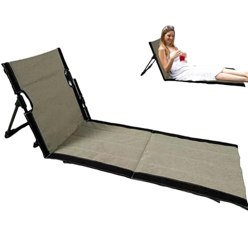 NASSMOSSE Klappernde Beach Lounge Stuhl mit Rückenunterstützung von NASSMOSSE