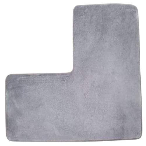 NASSMOSSE L-förmige Badezimmermatte, 31, 5 x 31, 5 Zoll weiches Korallenfleece-Eckteppich Nicht Schlupfwasser saugfähig Waschmaschine für quadratische Dusche, Toilette, Haus und Spa, Grau NASSMOSSE L-förmige Badezimmermatte, 31, 5 x 31, 5 Zoll weiches Korallenfleece-Eckteppich Nicht Schlupfwasser saugfähig Waschmaschine für quadratische Dusche, Toilette, Haus und Spa, Grau von NASSMOSSE